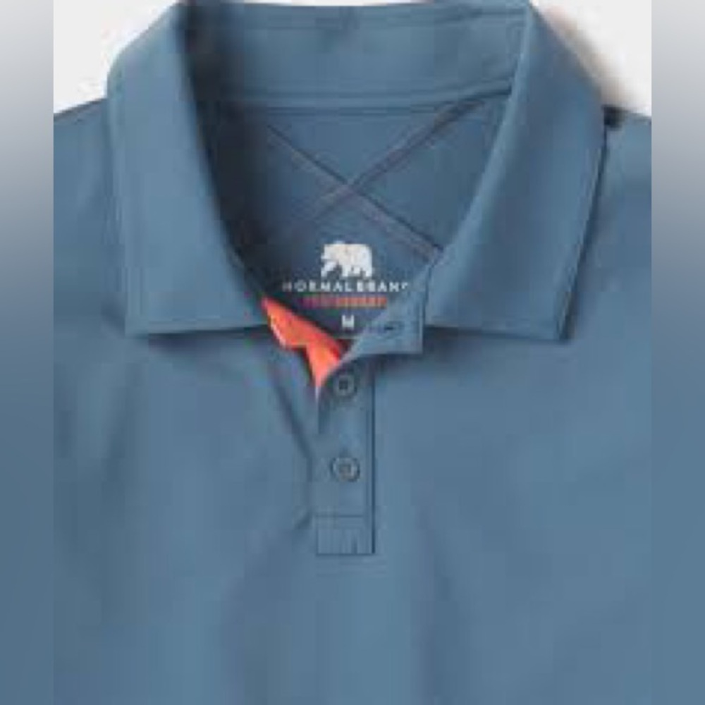The Normal Brand Cross-Back Seamed Performance Polo Size M